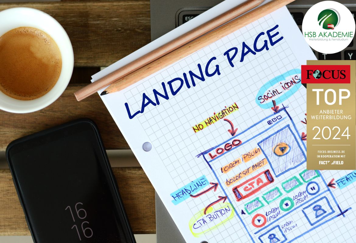 Landingpage Skizze